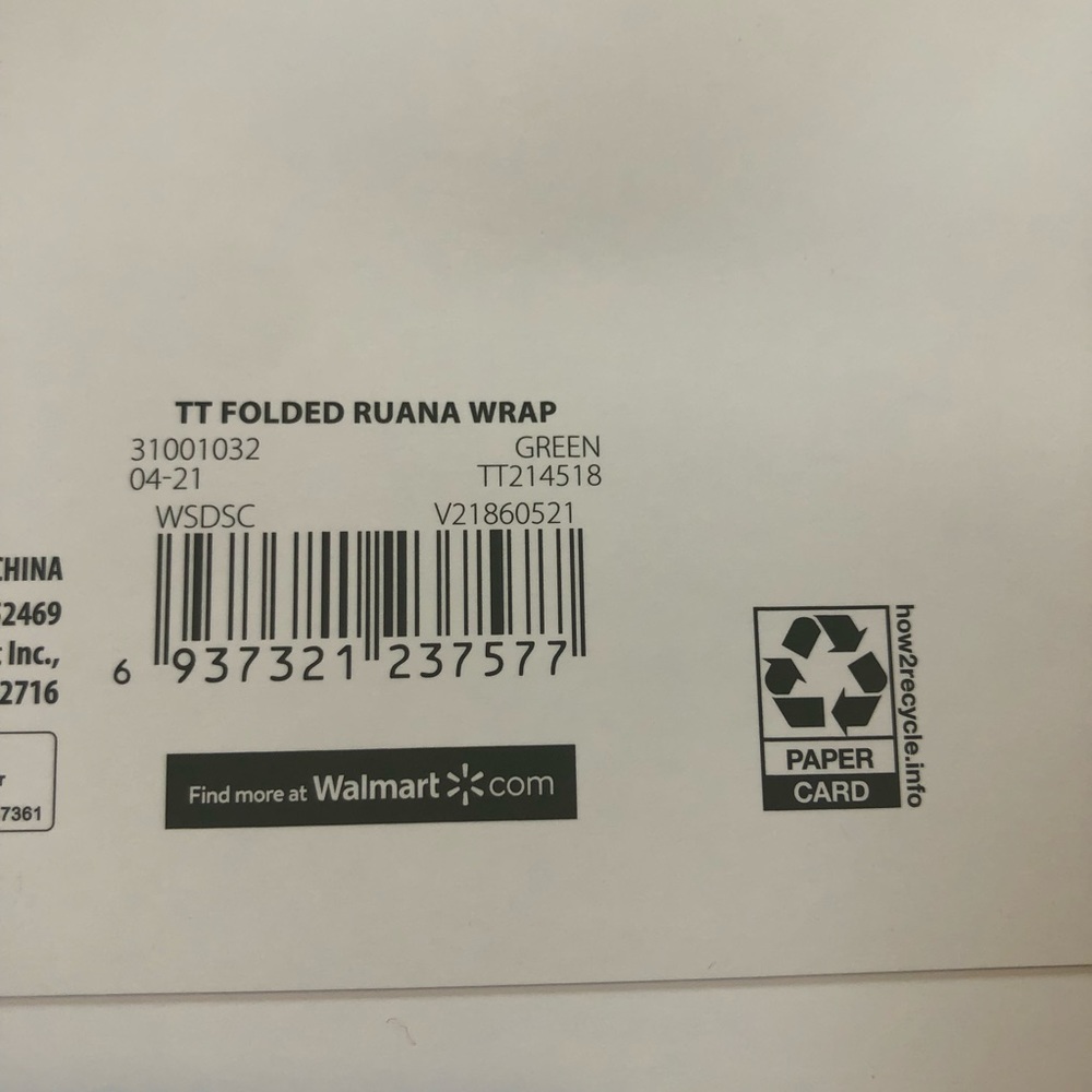🌺🌼NWT Time and Tru Ruana Ribbed Multi-Wear Wrap - Picture 7 of 7